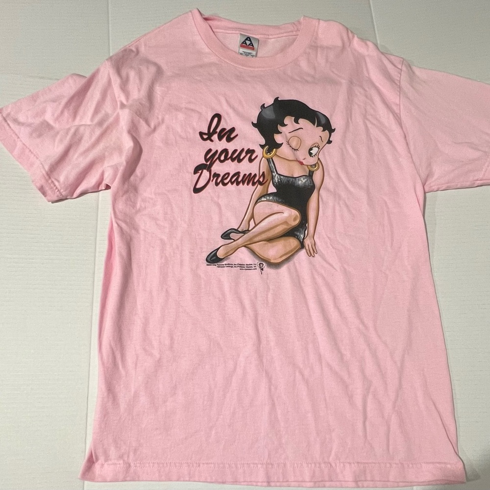 Vintage Betty Boop Pink Shirt 2005 In Your Dreams Y2k Large